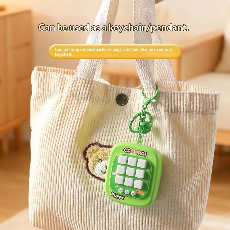 Gaming Console Keychain - Mini jeu électronique Tic Tac Toe