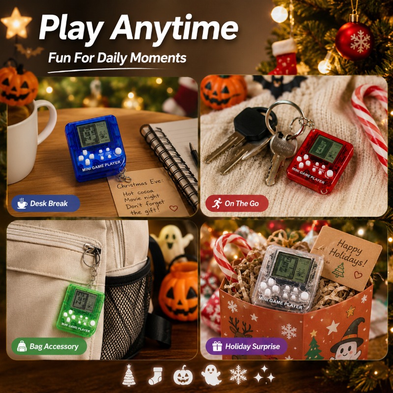 Mini console de jeu Tetris, po - Gaming Console Keychain avis et prix